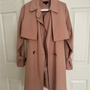 Topshop pink trench coat